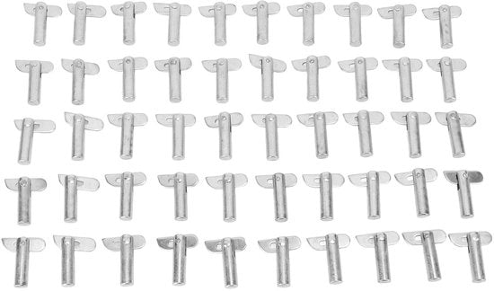 Accessori per scale - Borgpen gegalvanizzato - Rotazione 180 gradi - 50 pezzi - Penne mobili per scale