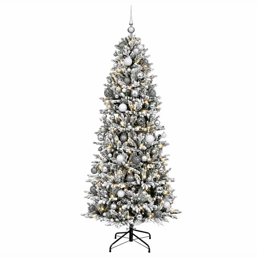 Albero di Natale artificiale con palline 180 cm 300 LED 3467195