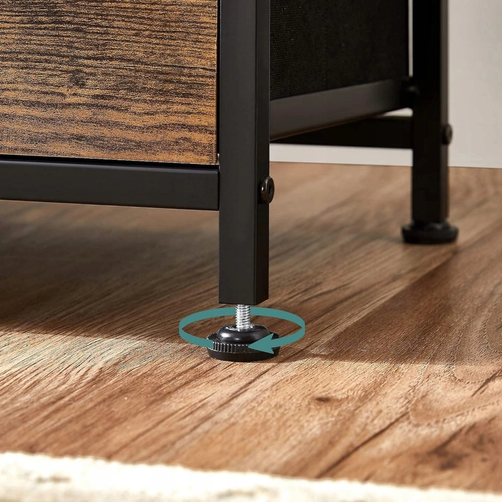 Cassettiera industriale Valora in stile loft, marrone rustico | contenitore
