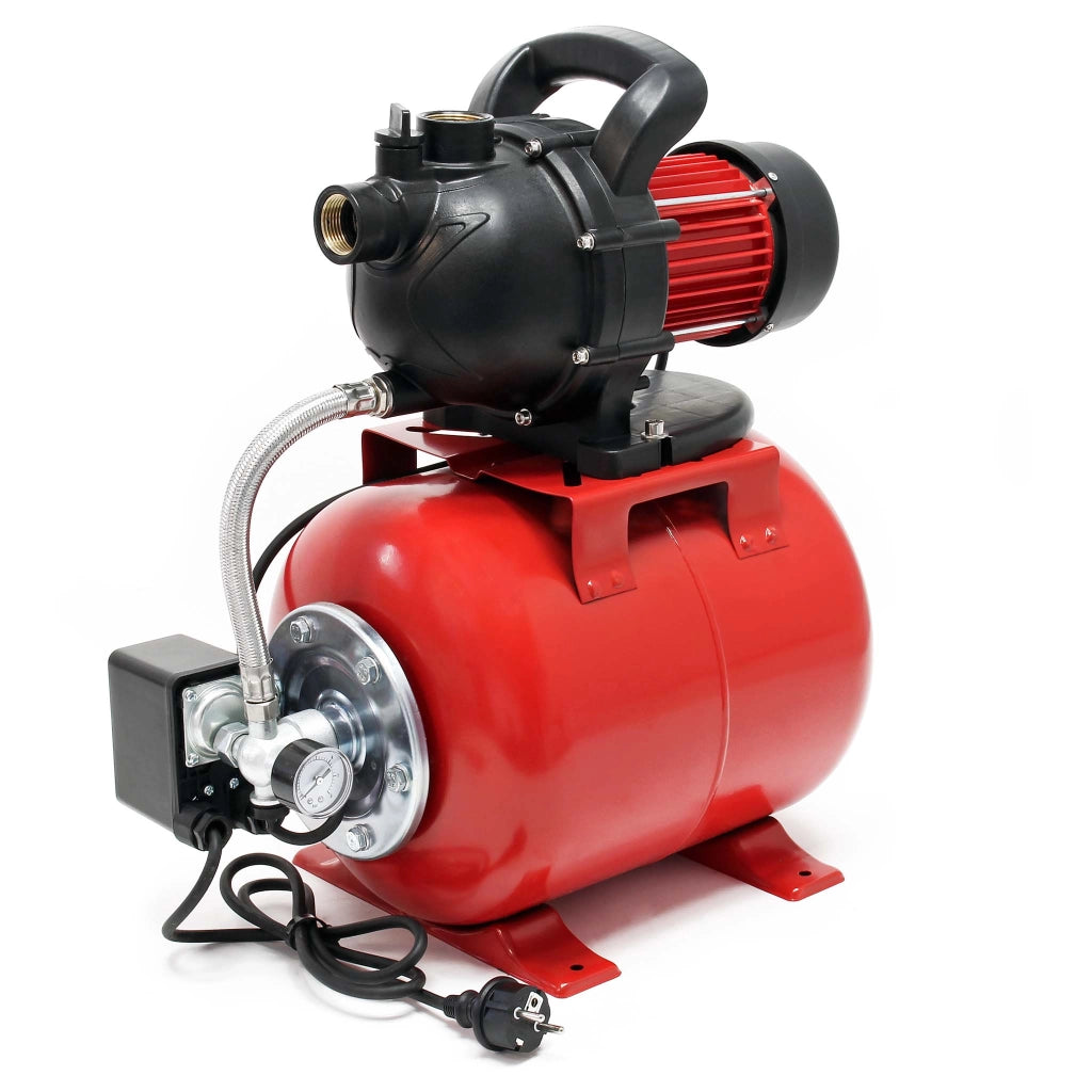 Pompa autoclave uso domestico 1000W 3500l/h Elettropompa da giardino con pressostato e manometro