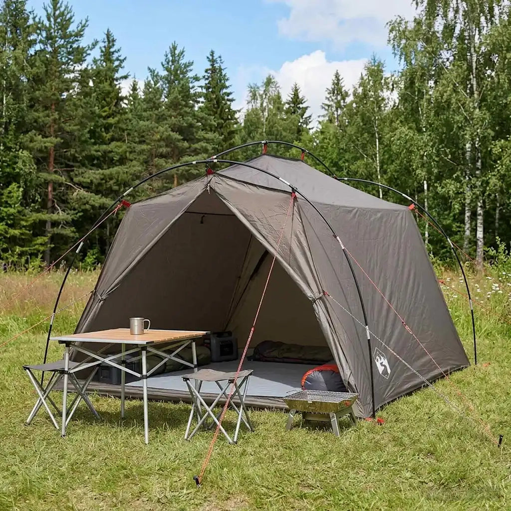 Tenda a tunnel Marrone e Grigio 2 persone 42019363