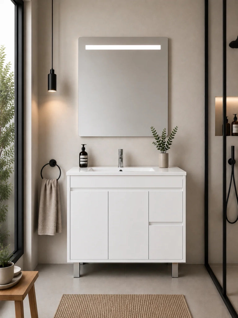 Mobile bagno con lavabo ORIGENBATH ISQUIA senza specchio 70x45 cm bianco