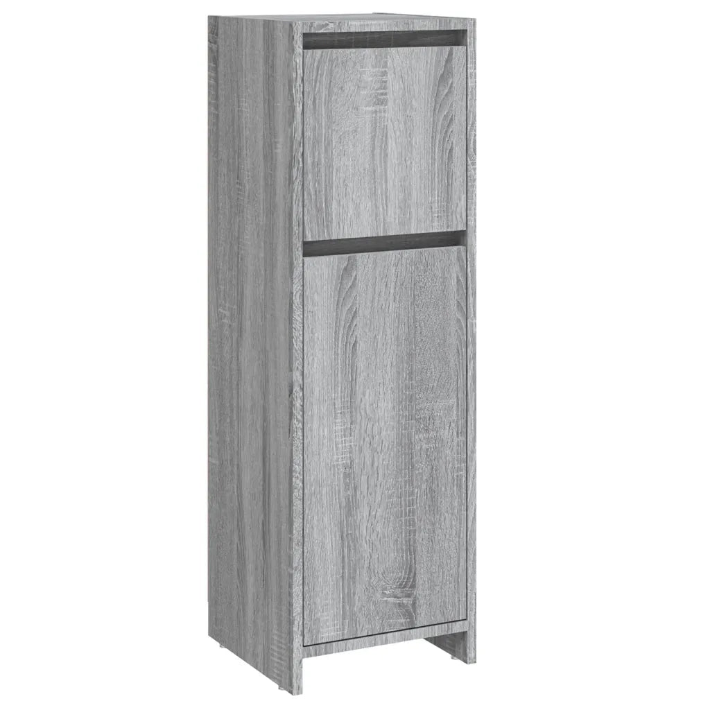 Armadietto Bagno | Armadio da bagno Grigio Sonoma 30x30x95 cm in Legno Multistrato