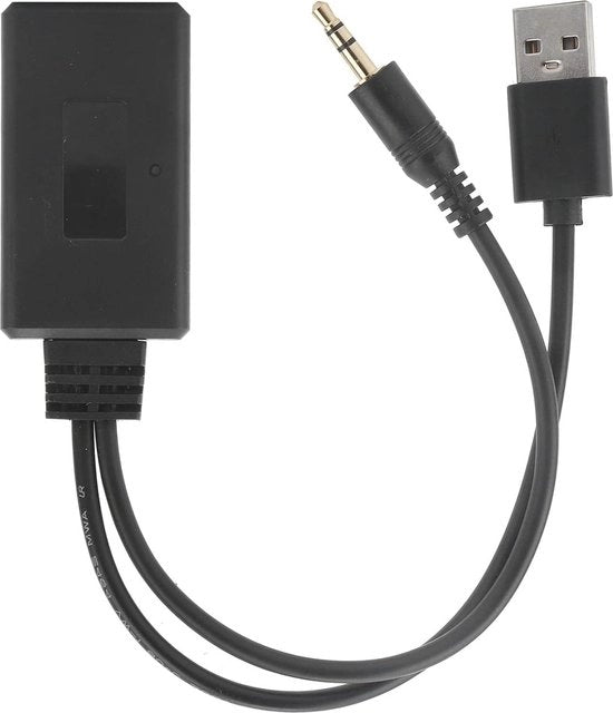 Ricevitore Bluetooth per auto 5V/12V - Adattatore Aux per streaming audio e chiamate handsfree
