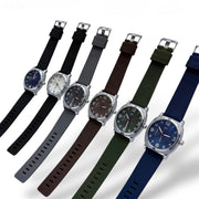 Trade Shop - Orologio Uomo 41 Mm Impermeabile Stile Casual Premium Con Cinturino Sport Elegante -