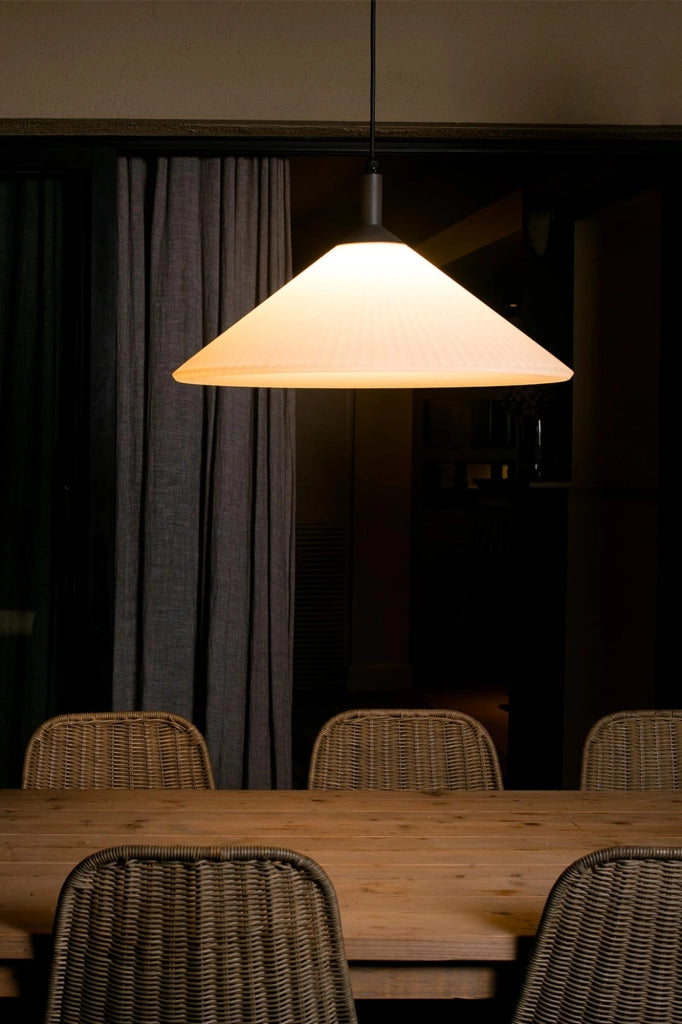 FARO BARCELONA 71579-02 - Saigon out R55 Lampada Sospensione Grigia/Bianca Opaco