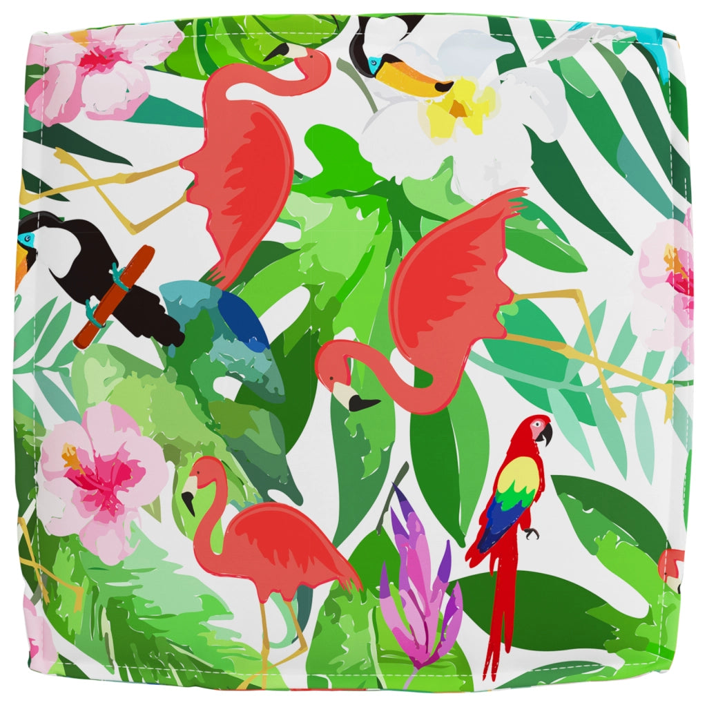 Cuscino per Pallet Giungla Tropicale 60x60x12 cm Tessuto Oxford