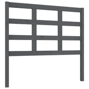 Testiera | Testata per Letto Grigia 105,5x4x100 cm Legno Massello di Pino