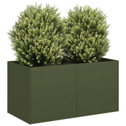 Fioriera Verde Oliva 80x40x40 cm in Acciaio Laminato a Freddo 860671