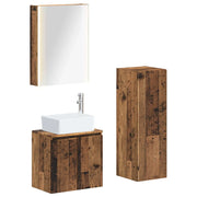 Set di mobili per il bagno 4 pcs Legno antico 3407453