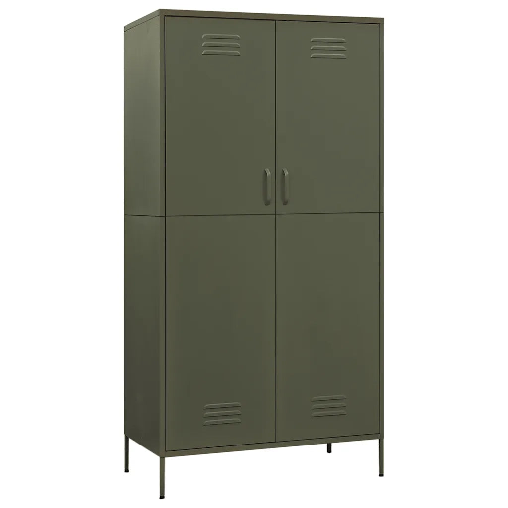Armadio Verde Oliva 90x50x180 cm in Acciaio 336243