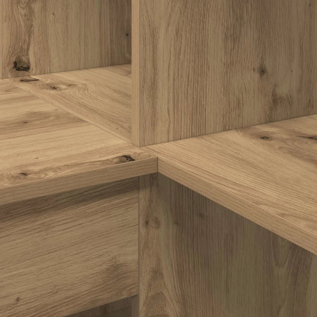 vidaXL Scrivania ad angolo rovere artigianale 101,5 x 149,5 x 149,5 cm