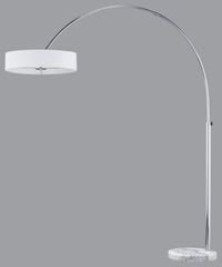 Piantana da Interno  E27 in Metallo Cromo