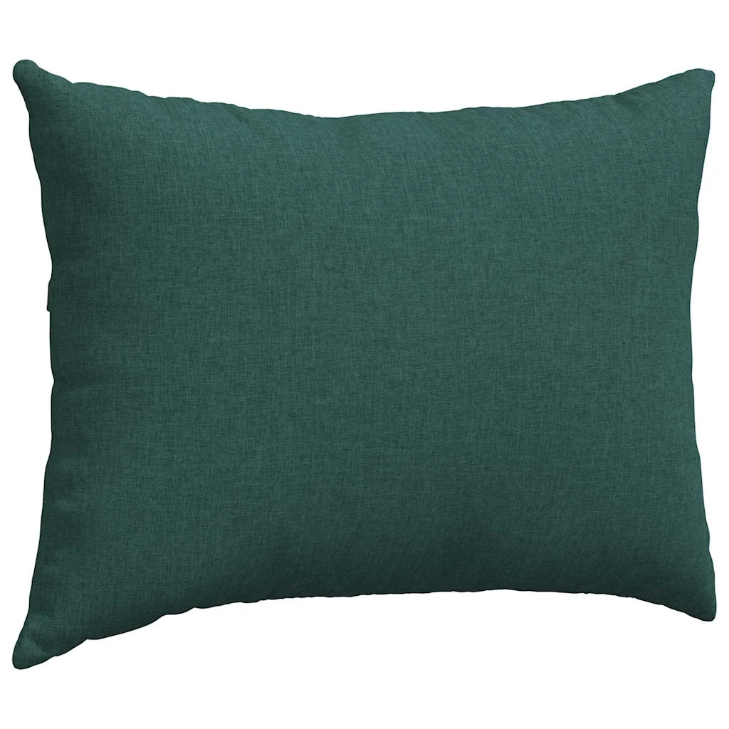 Cuscini da Divano 2 pz-Set di 2 Cuscini per Sofa Verde Scuro 70 x 50 cm Tessuto