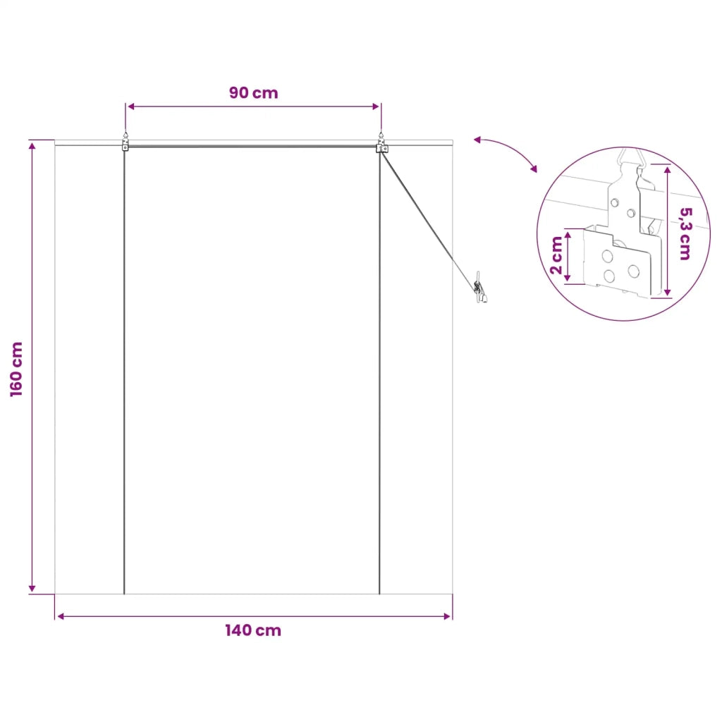 Tenda a rullo Marrone 140 x 160 cm Bambù 42039788
