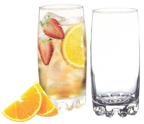 Bicchieri KADAX per bevande, whisky, succhi di frutta, set da 6 bicchieri, 365 ml