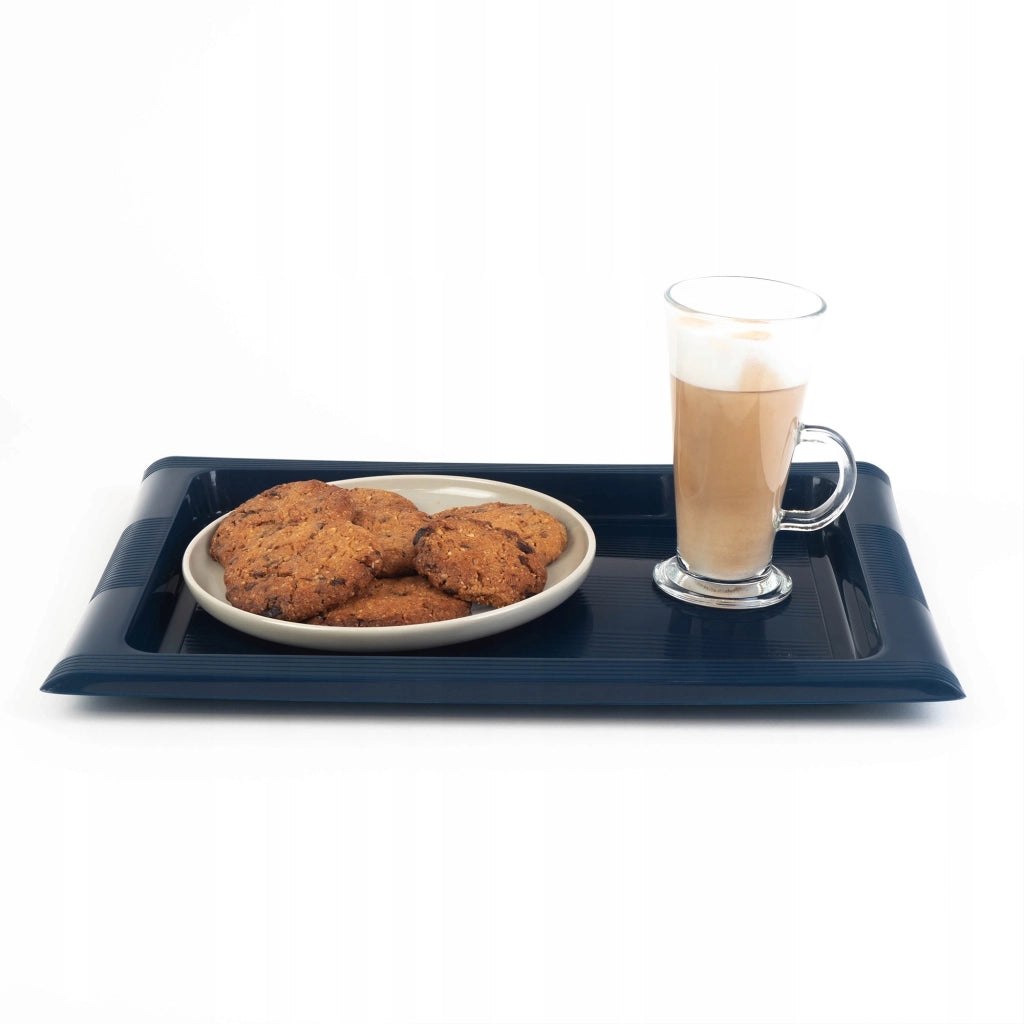 Vassoio da portata in plastica KADAX per cucina, camerieri, bar, grande 40x28 cm