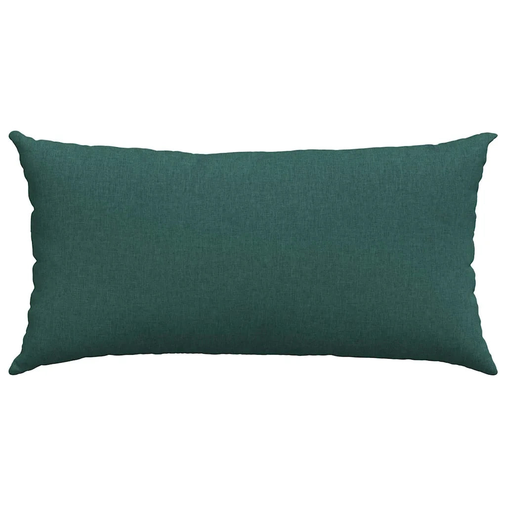 Cuscini da Divano 2 pz-Set di 2 Cuscini per Sofa Verde Scuro 80 x 40 cm Tessuto