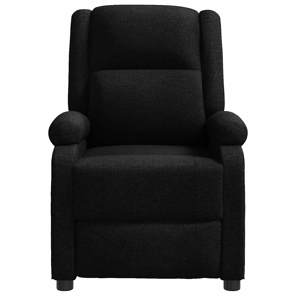 Poltrona Reclinabile in Tessuto Nero 342421