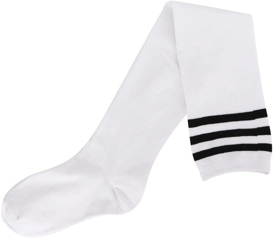 Sokke Plus Dimensione - Thigh Highs a Strisce - Calze Lunghe per Stivali - Caldi e Comfortevoli - Calze Nylon Adattabili - Mix di Strette Alta - Calze a Caviglia Alta