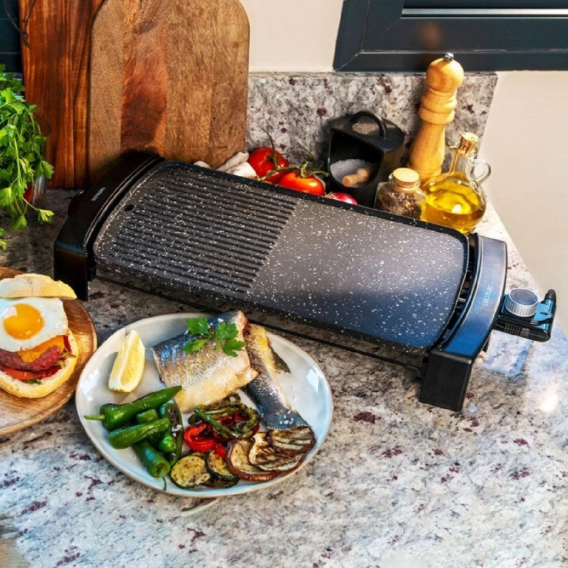CECOTEC 03199 - Piastra elettrica Tasty&Grill 2500 RockWater MixGrill