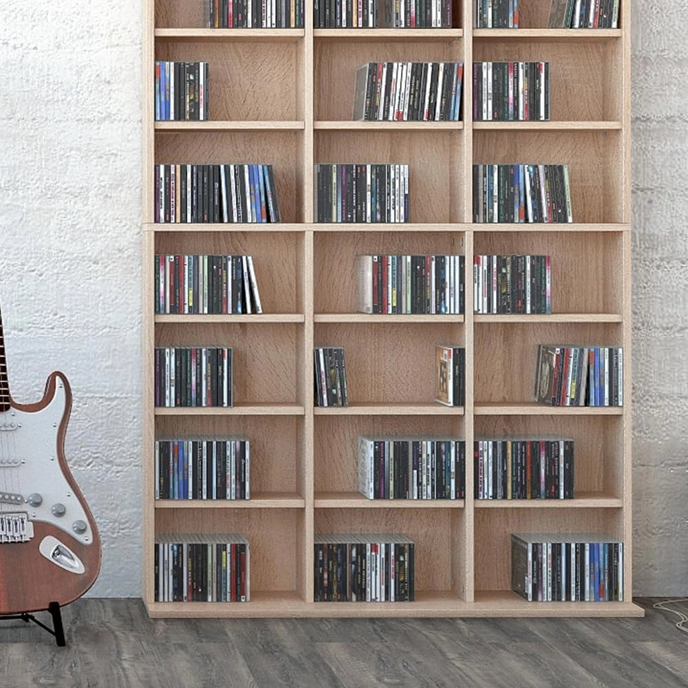 Scaffale porta cd Jukebox, Sonoma, 102 x 178 cm