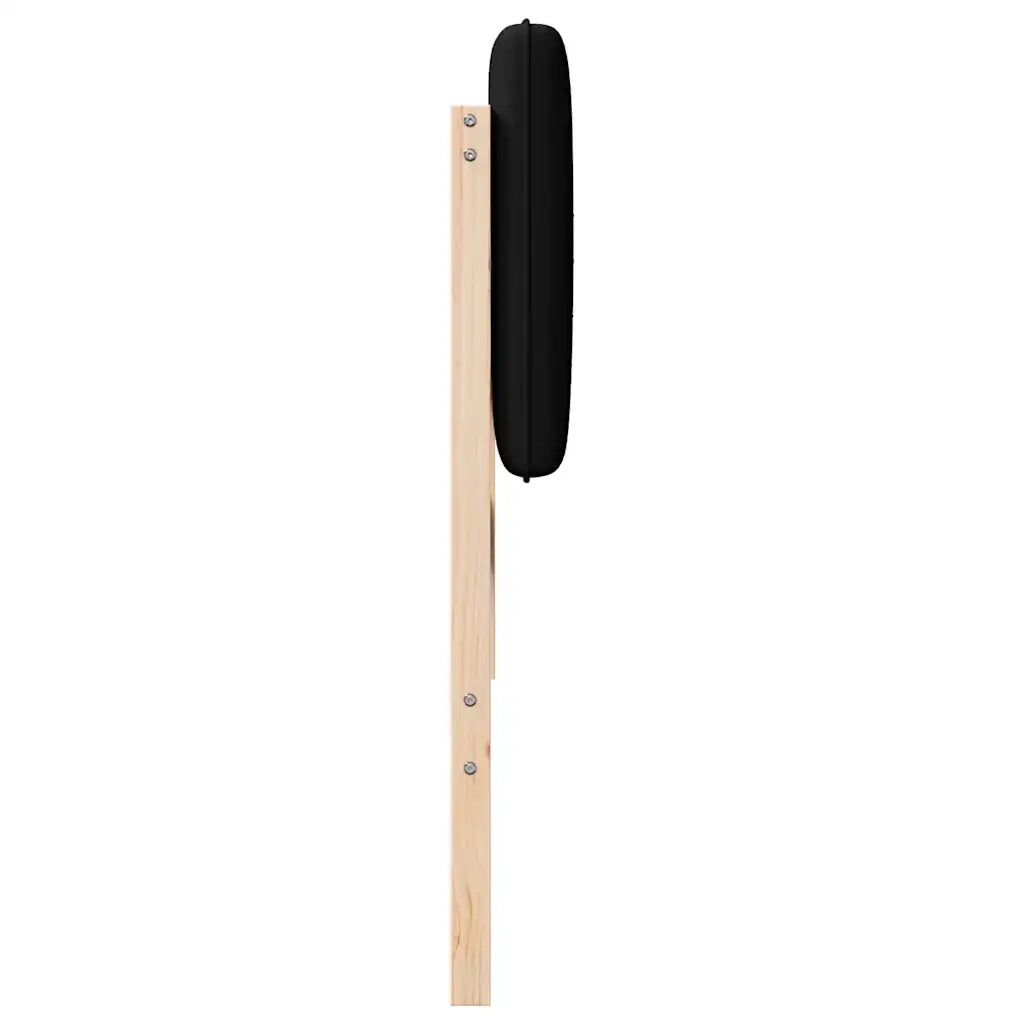 Testiera imbottita Marrone e Nero 140 cm Pino massello 880180