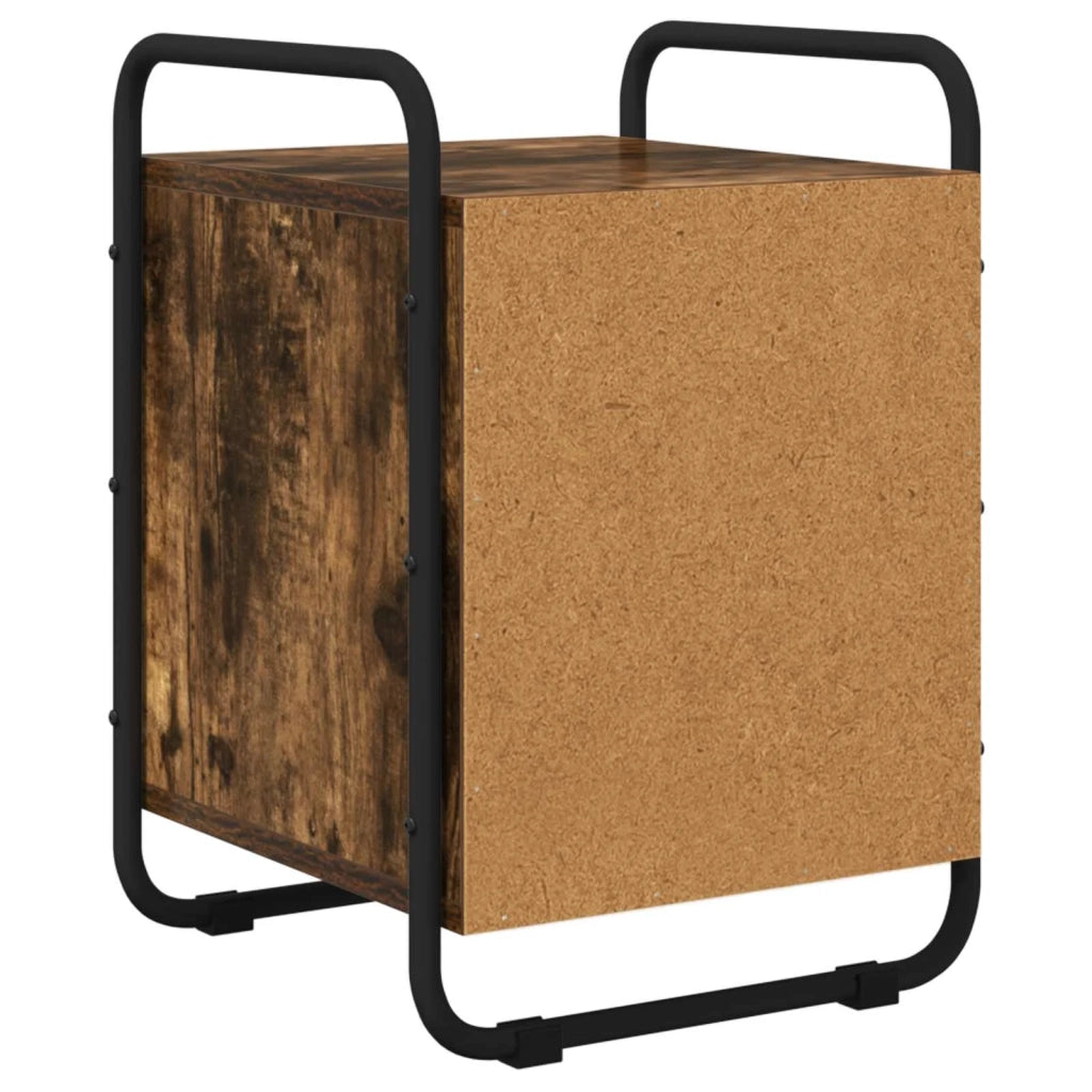 Armadio da Notte 2 pz Rovere Fumo Legno ingegnerizzato 8007604