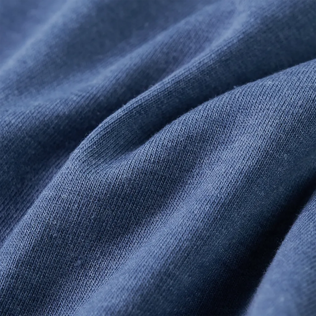 Maglietta Bambino a Maniche Lunghe Blu Mélange 128 12992