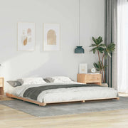 Struttura del letto-Giroletto Marrone 200 x 220 cm Pino massello 403960