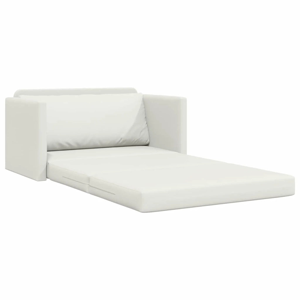 Divano letto Bianco 124 x 71 x 78 cm Pelle Artificiale 4106714