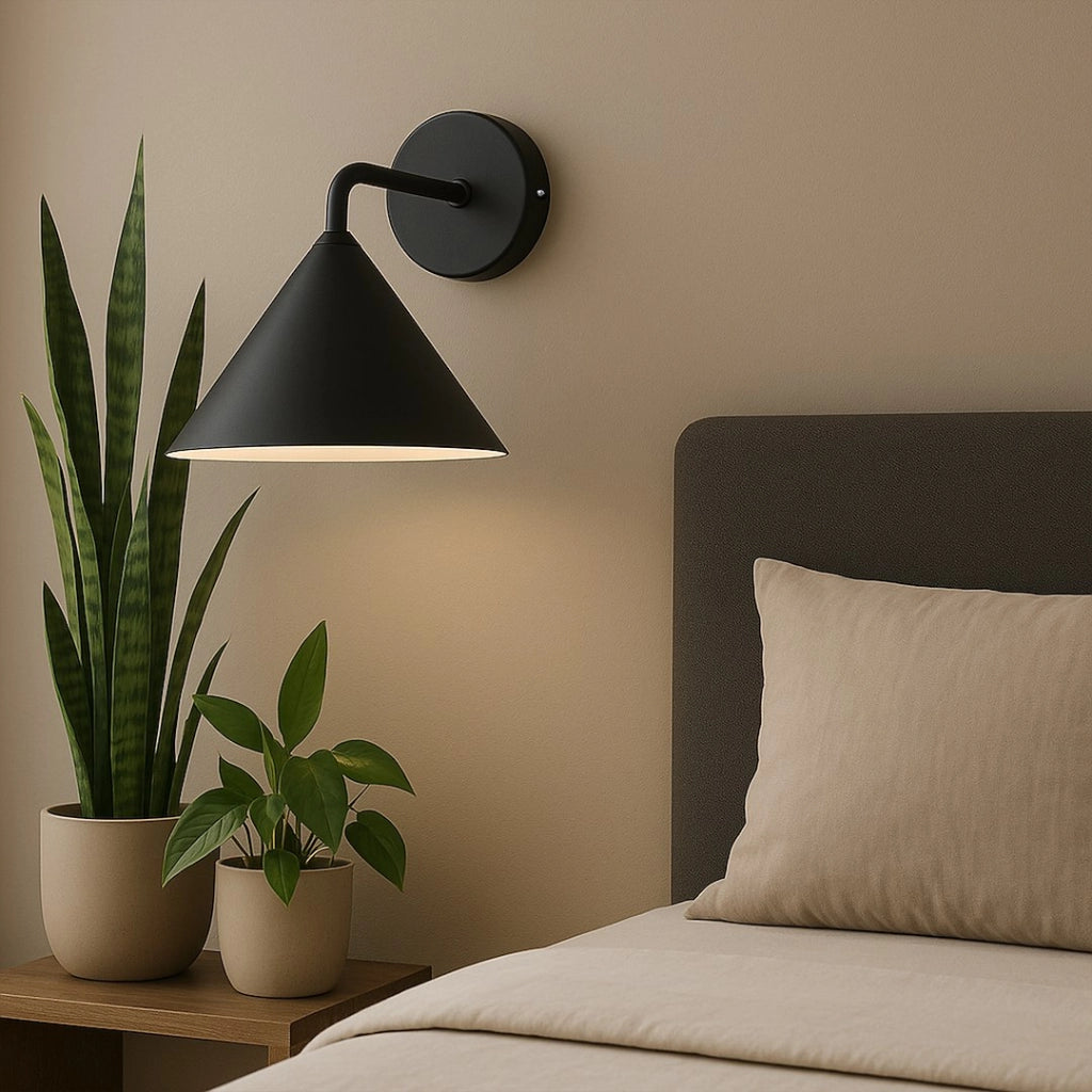 Applique moderna nera cono 1xGX53 10W Capital Milagro