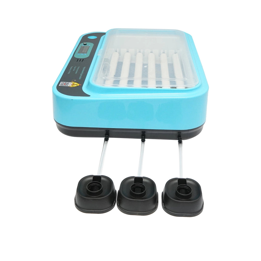 Incubatrice automatica 36 uova 80W, 12V-220V, rotazione automatica, controllo temperatura e umidità, display digitale