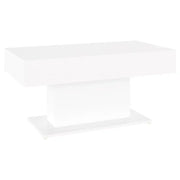 Tavolino da salotto | Tavolino da caff¨¨ | Tavolino da Soggiorno Bianco 96x50x45 cm in Legno Multistrato