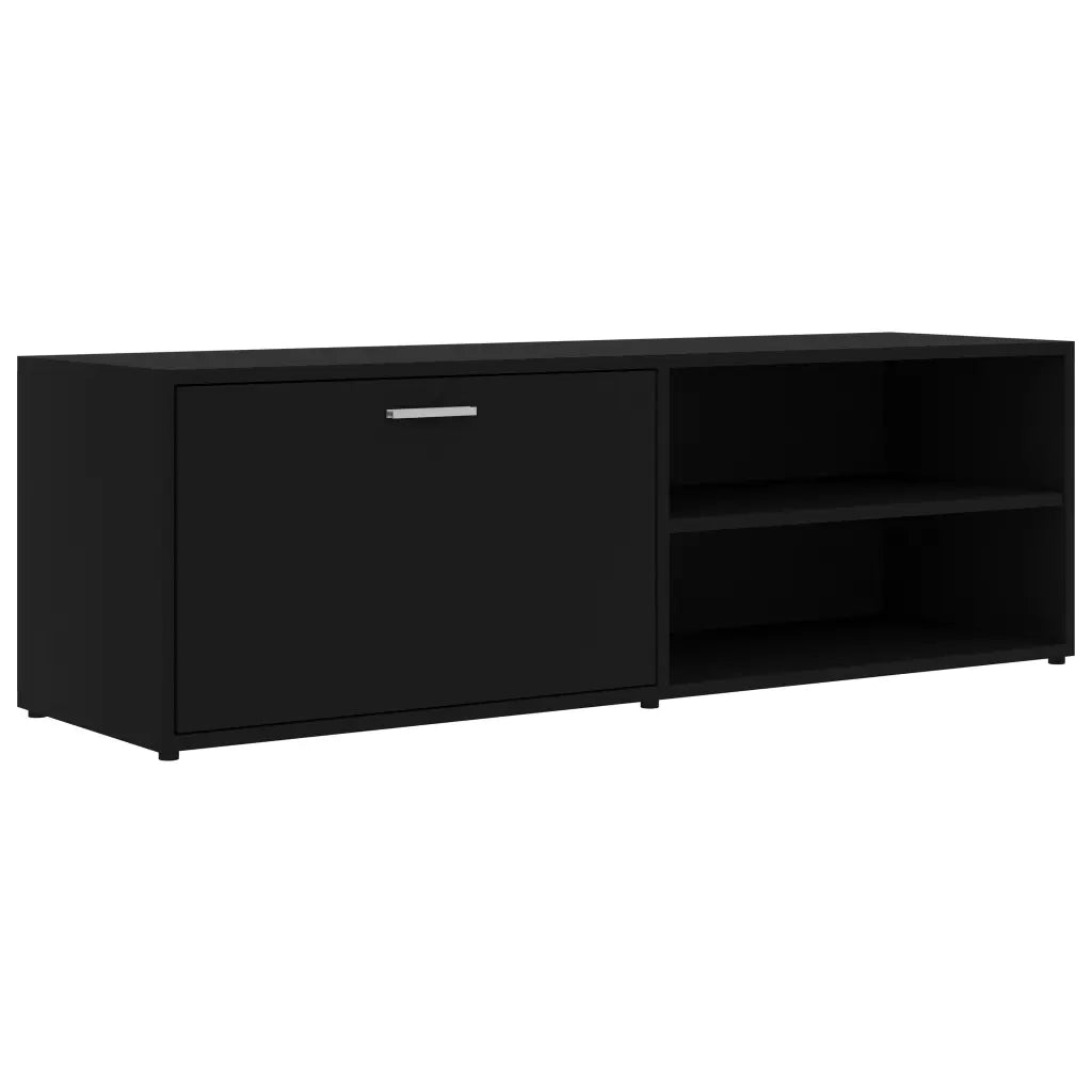 Mobile Porta TV Nero 120x34x37 cm in Truciolato