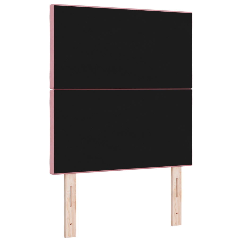 Testata LED Design a Blocchi di Diamante Rosa 80 cm in Velluto