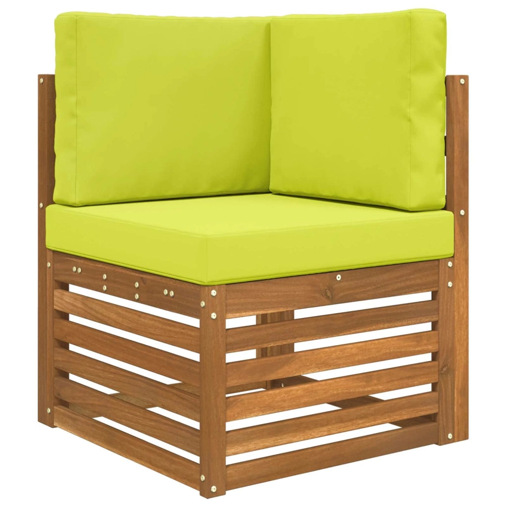 Cuscino per divano da esterno 3 pcs Verde Poliestere 900749