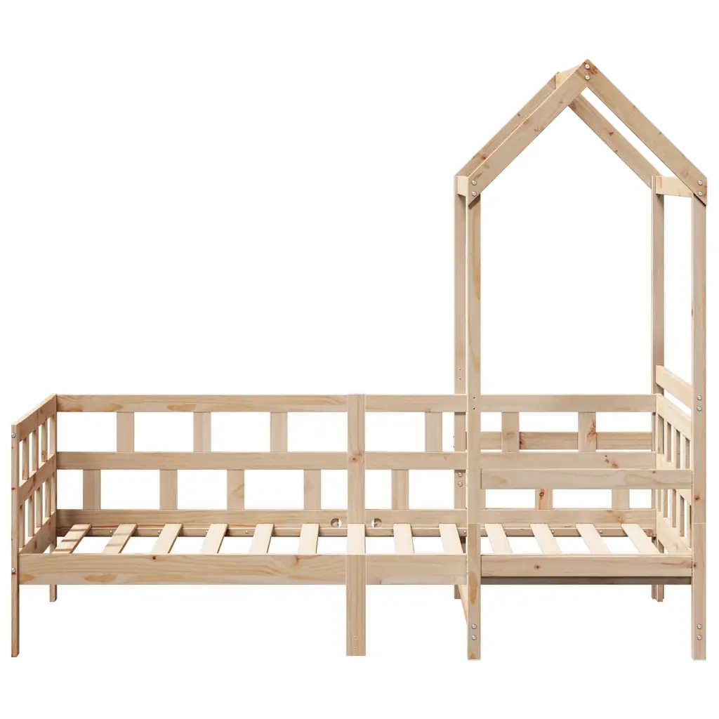Dormeuse con Tetto 80x200 cm in Legno Massello di Pino 3282237