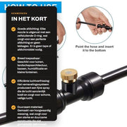 Sistema di Misting 12-Pack - Acciaio - 1/4 Pollici - Per Sistemi di Irrigazione all'Aperto - Buona Tenuta Ermetica - Nessuna Fuga - Adatto per Giardino e Umidificazione - Sistema di Misting