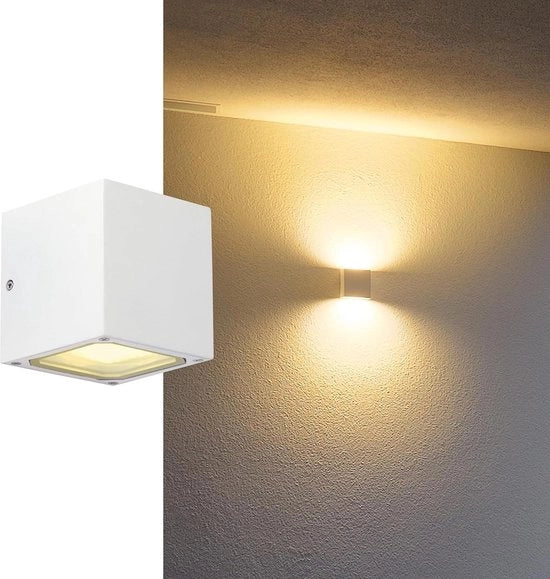 Apparecchio di illuminazione per parete esterna LED IP44 9 W bianco - GX53