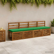 Cuscini per Panchina a 2 Pezzi VUGHT 2 pz 100% Poliestere Verde 951267