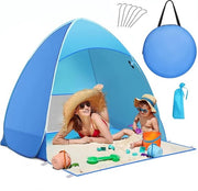 Ombrellone da spiaggia portatile, ombrellone da spiaggia leggero, riparo solare per 2-3 persone, compreso zaino portatile e attrezzatura per stabilizzare, protezione UV, ombrellone da spiaggia per famiglia, spiaggia, giardino, campeggio