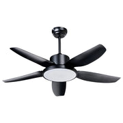 Ventilatore da soffitto con luce Materiale sintetico nero Telecomando Moderno Soggiorno scandinavo