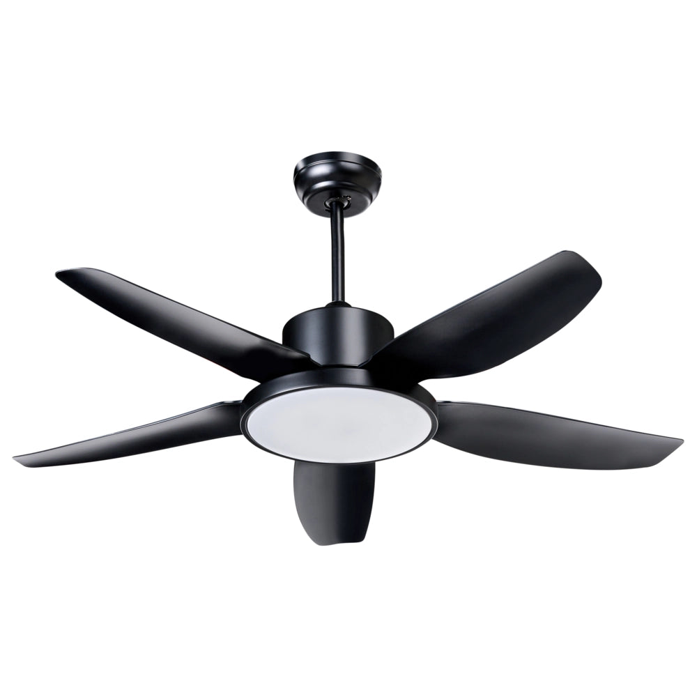 Ventilatore da soffitto con luce Materiale sintetico nero Telecomando Moderno Soggiorno scandinavo