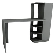 Donnas, Scrivania 6 Ripiani, 120x55x74h cm Nero Antracite