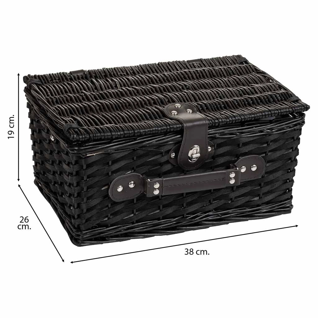 Cestino pic-nic blu 38x26x19h