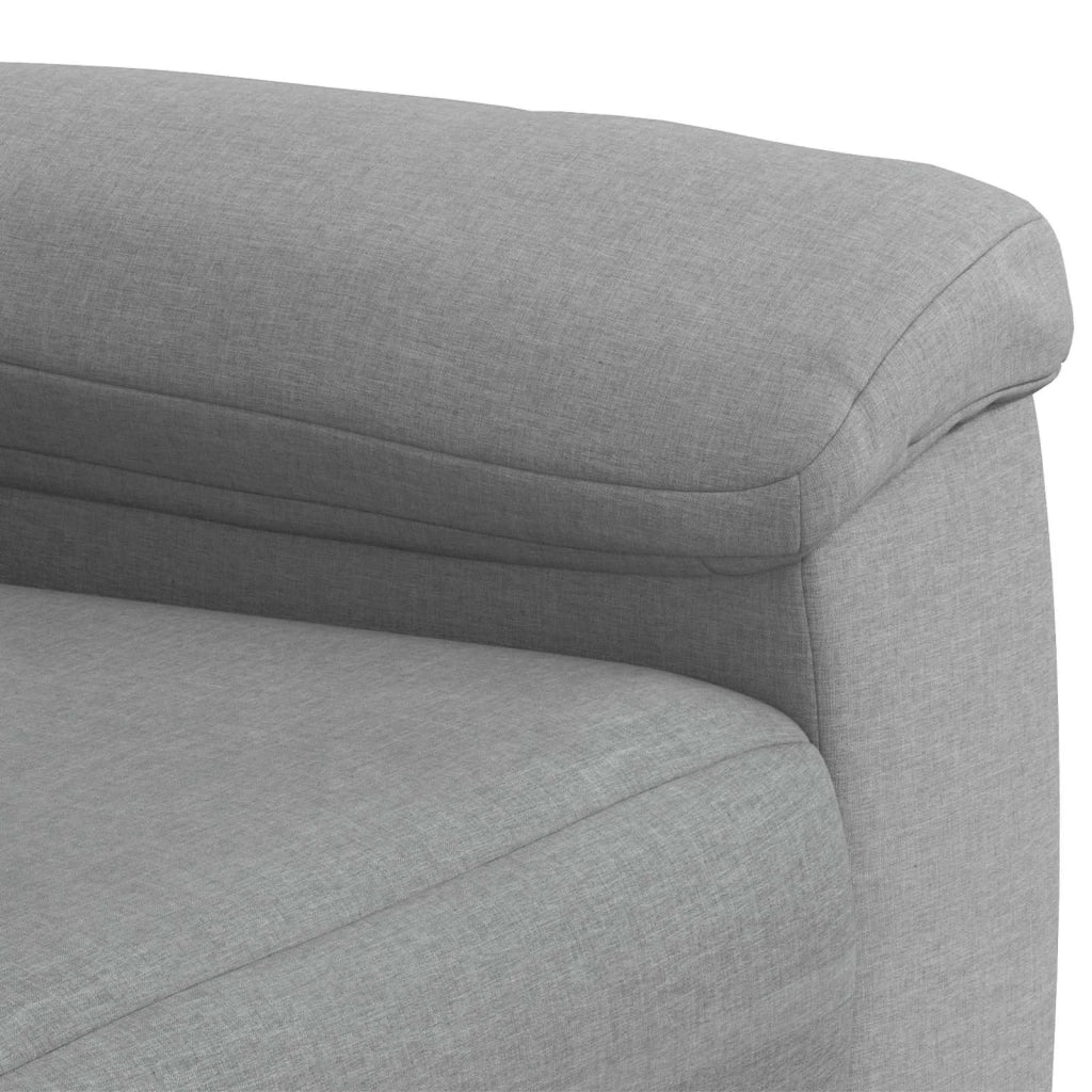 Divano Grigio Chiaro 214 x 90 x 95 cm Tessuto 42040964