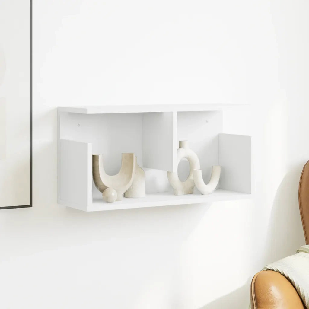 Mobile a Parete 60x20x30 cm Bianco in Truciolato