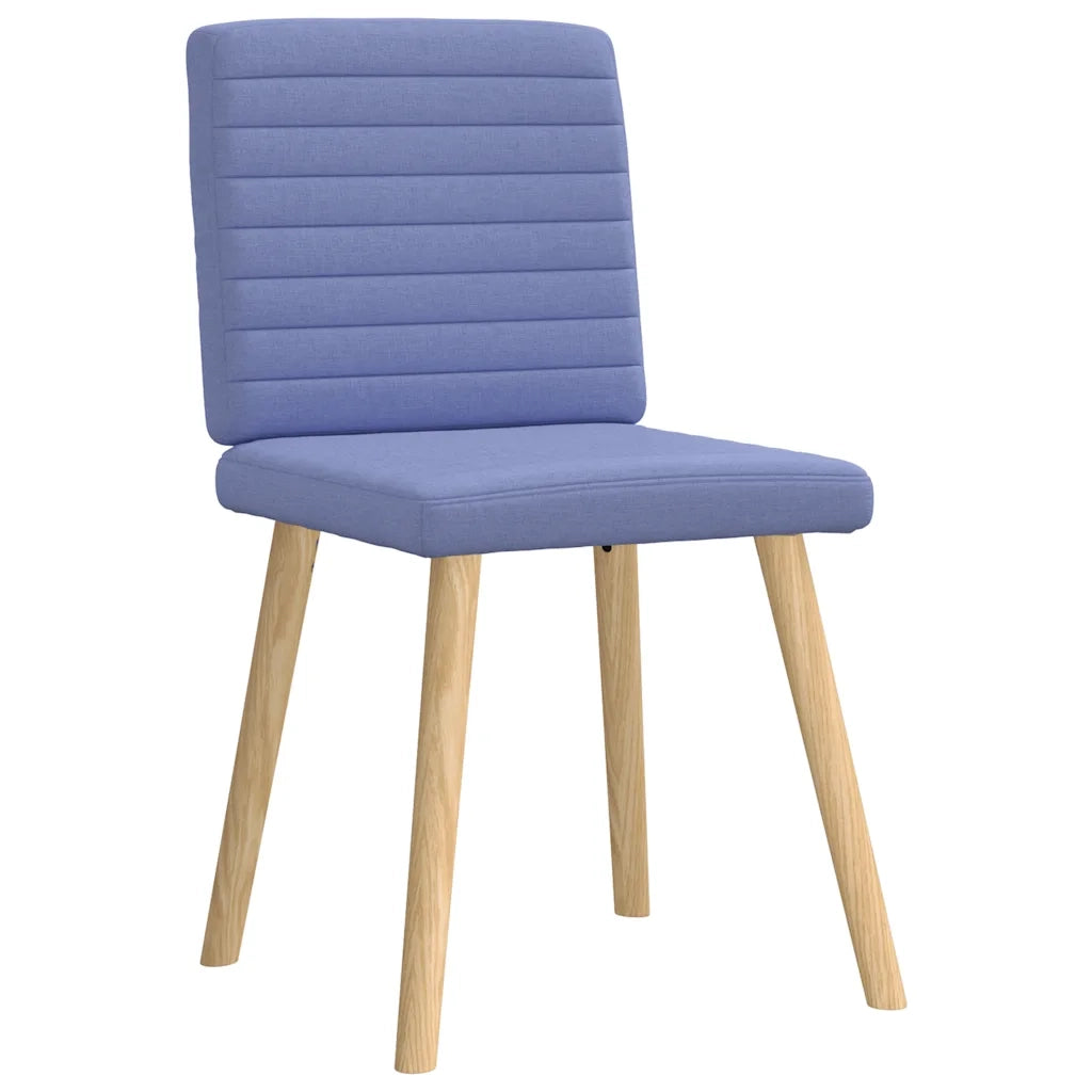 vidaXL Sedie da Pranzo 6 pz Blu Jeans in Tessuto