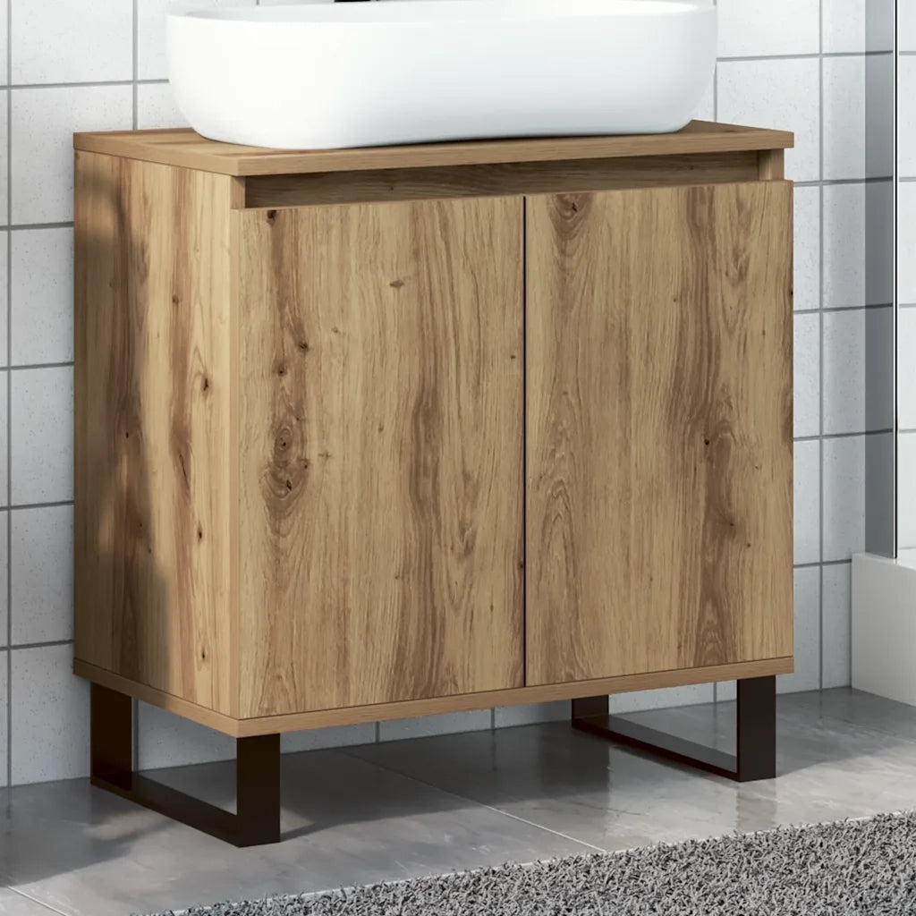 Mobile da Bagno Rovere Artigianale 58x33x60 cm in Truciolato